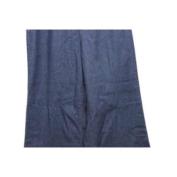 NWT J Crew High Rise Denim Trouser Jean Size 32 Wide Leg Semi Stretch '96 Preppy - Picture 3 of 12